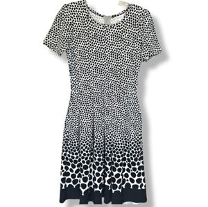 Polka Dot A Line Dress Size S LulaRoe Amelia Retro Inspired Fit Pockets